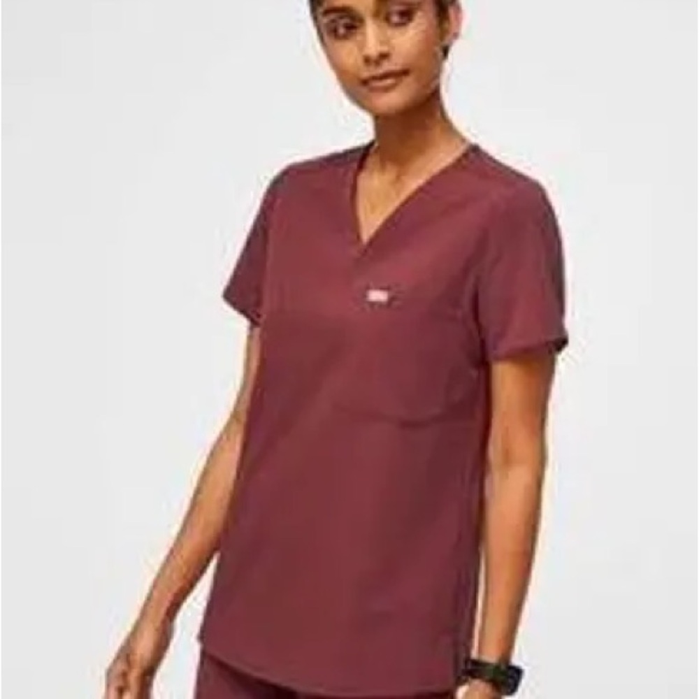 Figs Catarina cherry red scrub top